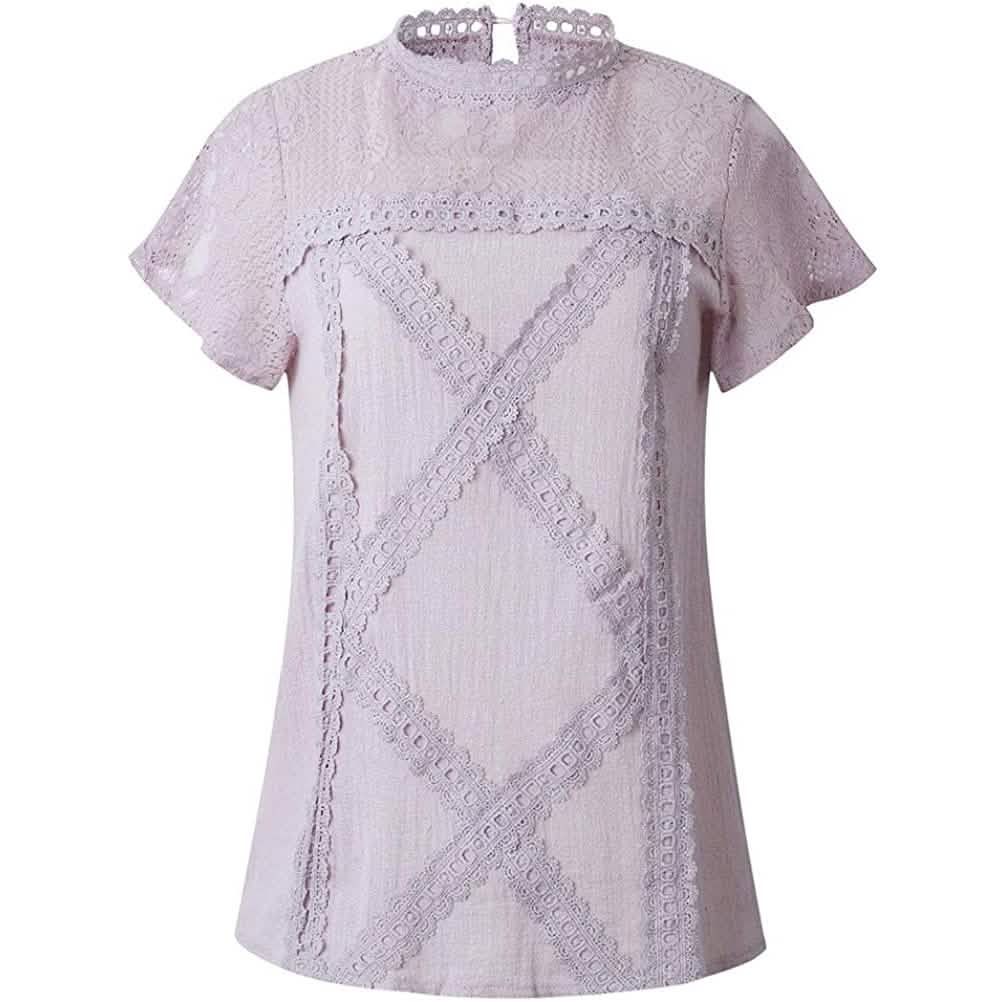Women's Cute Lace Shirt Top T-Shirt