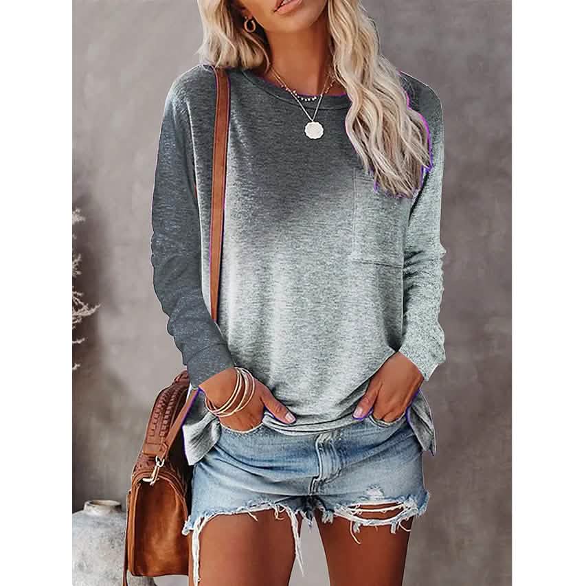 Women's Drawing T-Shirt Crew Neck Basic Top